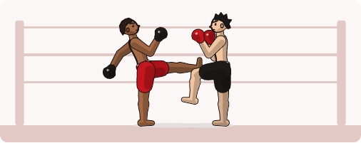 Illustration of Thai Boxing (Muay Thai)